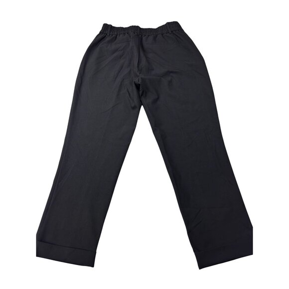 Rachel Zoe Womens Black Wide-Leg Trousers Size 10 Polyester & Viscose - Picture 2 of 11